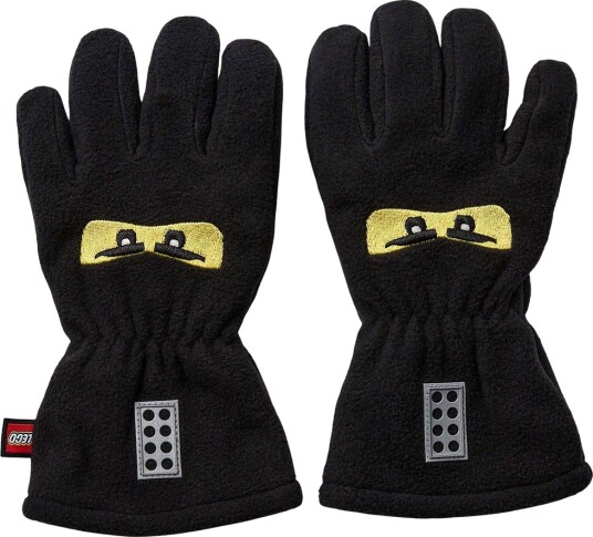 LEGO® Ninjago Hansker   Fleece   Svart m. Øyne   LEGO® Wear   3 4 år (98 104)   Handsker