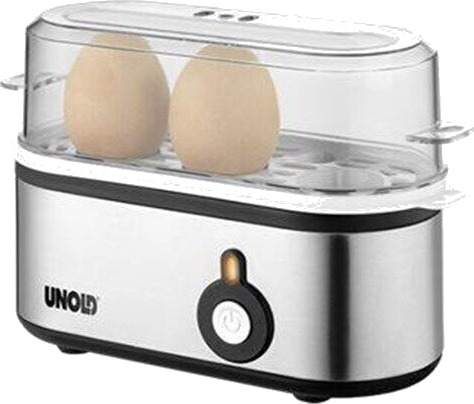 Unold 38610 Mini Eggkoker for 3 Egg med Oppvaskemaskinvennlig Funksjon