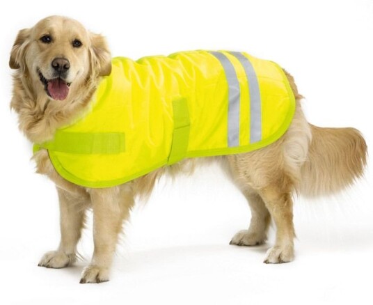 Allværs refleksdekken -Neon-gul Hundedekken