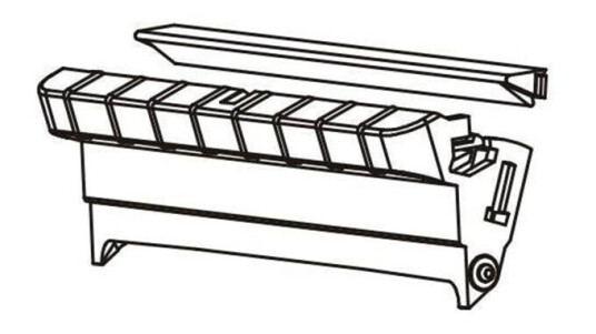 Zebra - front bezel dispenser