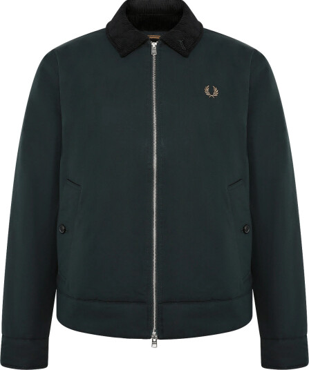 Fred Perry Cotton Caban Jacket Green M