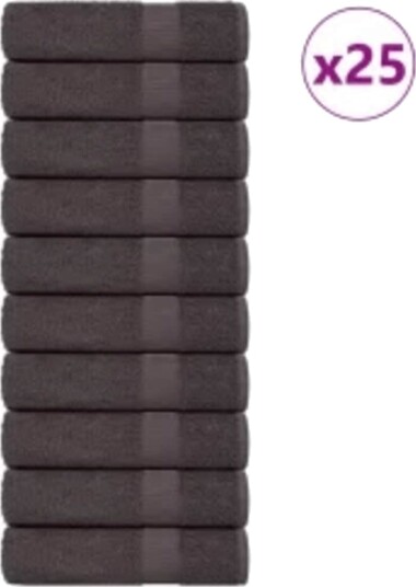 vidaXL Dusjhåndklær FROGN 25 stk antrasitt 70x140 cm 360 gsm vidaXL Dusjhåndklær FROGN 25 stk antrasitt 70x140 cm 360 gsm