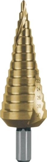 Ruko 101052T Trinnbor Hss Samlet Lengde 100 Mm Tin 1 Stk