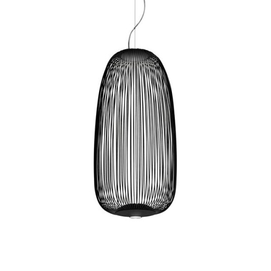 Foscarini Spokes 1 Taklampe med LED Sort