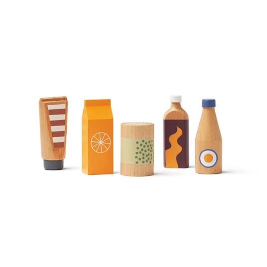 Kids Concept Play food Bottle and can set KID’S HUB 1000717