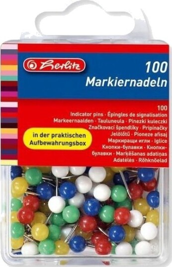 Herlitz Herlitz Pins Kuler 100 Stk