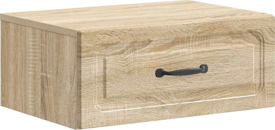  Vegghengt Nattbord Sonoma eik 49 x 34,5 x 20 cm Konstruert tre