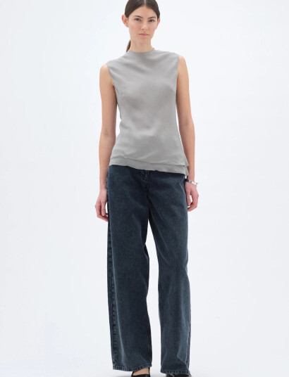 REMAIN Birger Christensen Sleeveless Top Grey 38 REMAIN Birger Christensen Sleeveless Top Grey 38