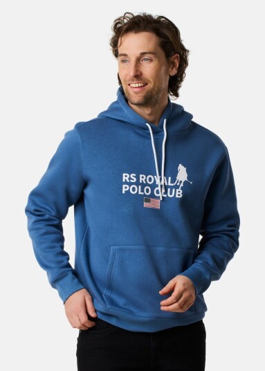 Rs Polo Rs Polo Hood Denim Blue S Hoodies