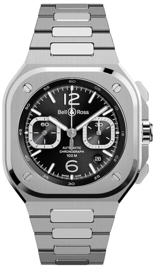 Bell & Ross Herreklokke BR05C BLC ST/SST BR 05 Chrono Sort/Stål