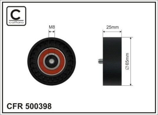 Løpehjul, vifterem CAFFARO 500398