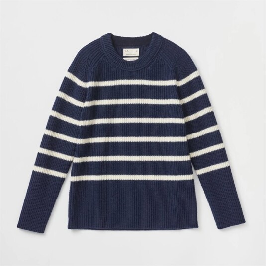 O.A.D. Blaatrøie No 3 - Striped Navy-White Blå S