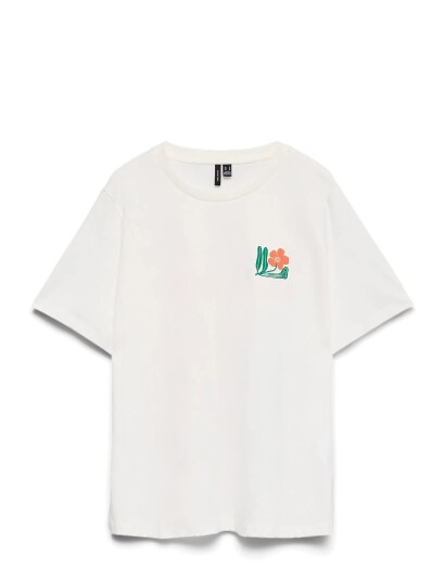 Vero Moda Girl Vmmariane Caty Ss Top Box Jrs Girl - White - 134/140