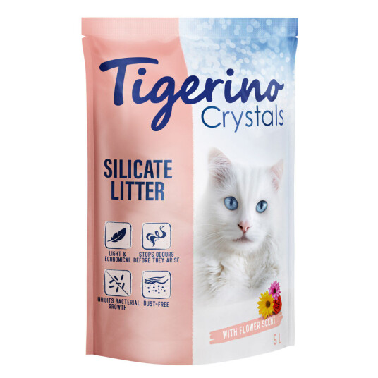 Tigerino Crystals Flower-Power Kattesand 6 X 5 L Tigerino Crystals Flower-Power Kattesand 6 X 5 L