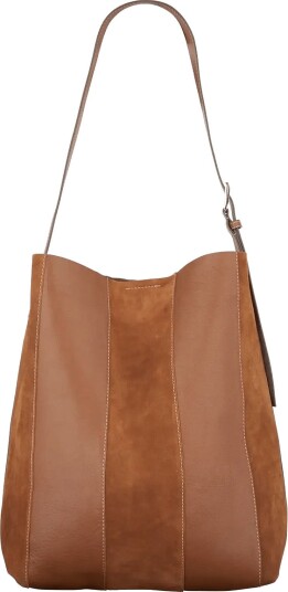 Becksöndergaard Mixel Mae Buckle Bag COGNAC BROWN 32X 40 cm