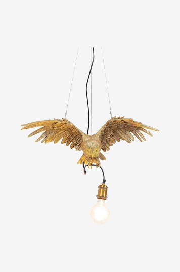 KARE Design Pendellampe Animal Owl 60cm Gull KARE Design Pendellampe Animal Owl 60cm Gull