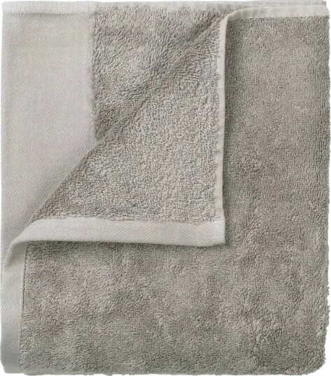 Blomus Set Of 4 Guest Hand Towels 30 X 30 Cm Riva Satellite Grey 30X 30CM