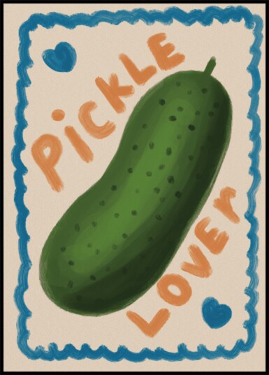 Cute Pickle Lover Plakat / 70x100