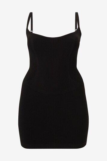 Zizzi   Formende kjole Dress Shapewear Open Bust   medium support   Svart