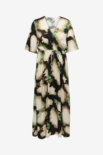 Only Carmakoma   Kjole carKerstin S/S V neck   Grå