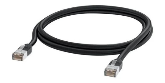 UISP patch cable - 1 m - black