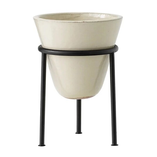 Audo Copenhagen Daiza krukke med stativ Ø 25 x 35 cm Ivory