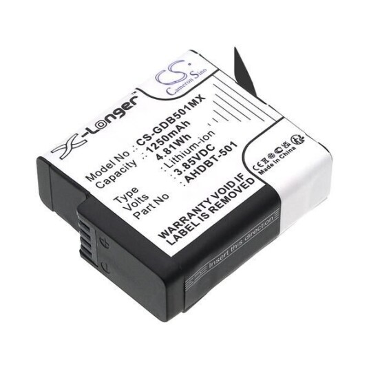 GoPro Hero 6 Black batteri (1250 mAh 3.85 V)