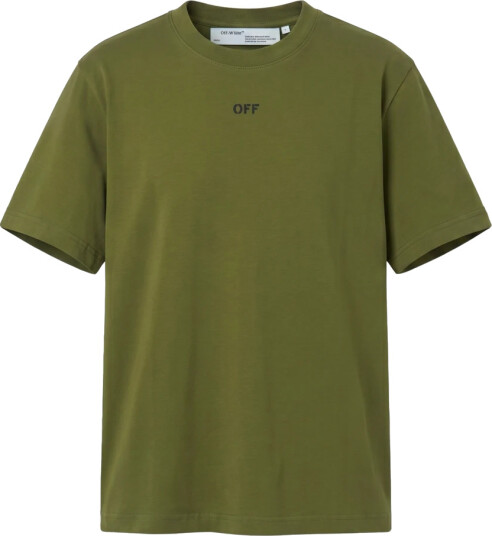 Off White Herre Topper Grønn XL,