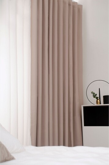 Hasta Mørkleggende gardin Dokie XL Beige