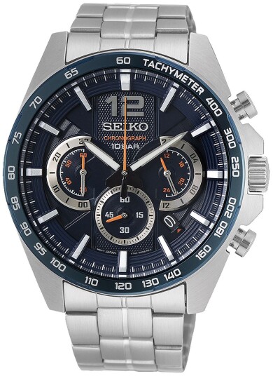 Seiko Herreklokke SSB345P1 Blå/Stål Ø44 mm