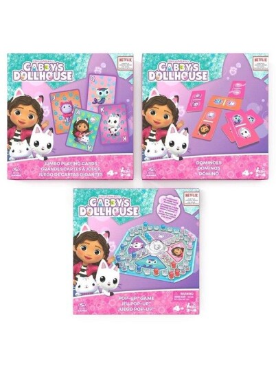SM Games & Puzzles Gabby's DollHouse 3 Pack Games Bundle