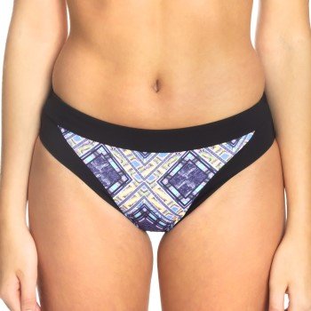 Sunseeker Tribe Attack Full Classic Bikini Panty Svart mønstret 36 Dame