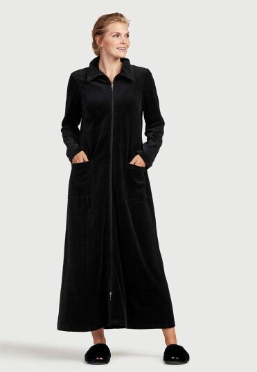 Cellbes Lang morgenkåpe i velour Wilma 54/56 Cellbes Lang morgenkåpe i velour Wilma 54/56