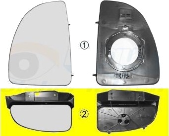 VAN WEZEL 1747833 Speilglass, ytterspeil
