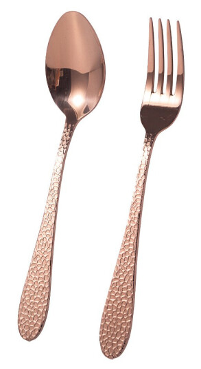Vargen & Thor Frost dessert-/forretsbestikk 8 deler kobber-Rosé Vargen & Thor Frost dessert-/forretsbestikk 8 deler kobber-Rosé