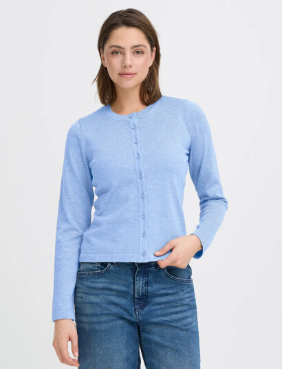 ICHI Ihluls O Neck Ca   Blue   S