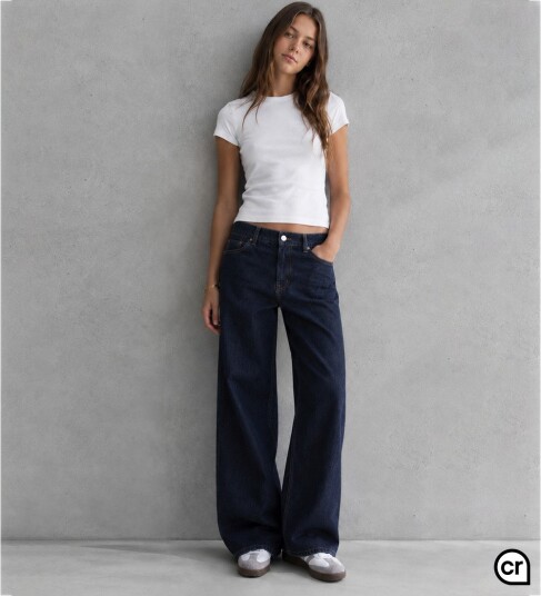 Hound Jeans - HdLuna - Mid-Vid/Bred - Clean Denim - Hound - 16 år (176) - Jeans - Marineblå