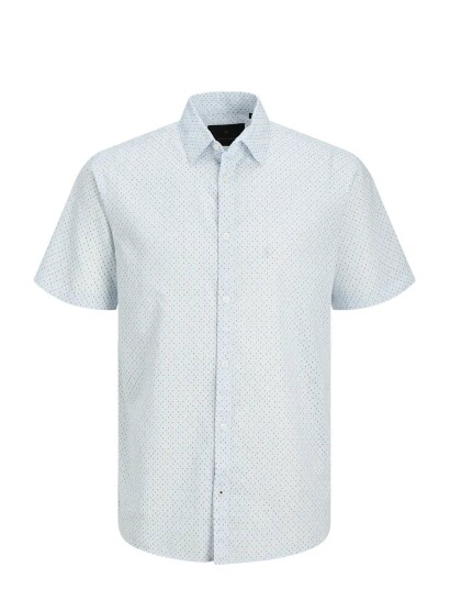 Jack & Jones Jprblasummer Linenblend Print S/S  Jnr Blue 140