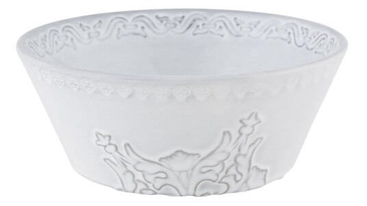 Bordallo Pinheiro Rua Nova skål 16 cm antikkhvit Bordallo Pinheiro Rua Nova skål 16 cm antikkhvit