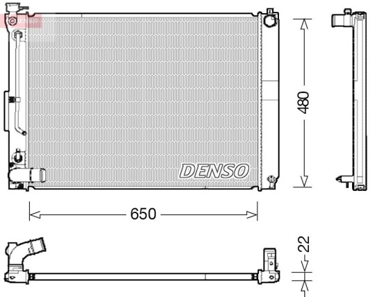Radiator DENSO DRM51012 Radiator DENSO DRM51012