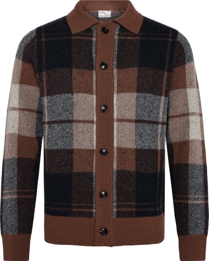 Mos Mosh Gallery Mmgwando Cardigan Knit COCOA BROWN S