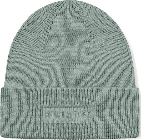 MINI A TURE Matboje Beanie. Gots   Green   4 5Y
