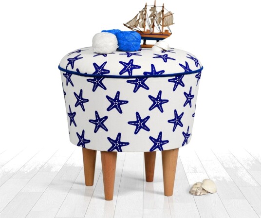 Pradera Sittepuff 42 cm Blå