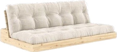 Karup Design Base Sovesofa Klarlakkert furu/510 Elfenben