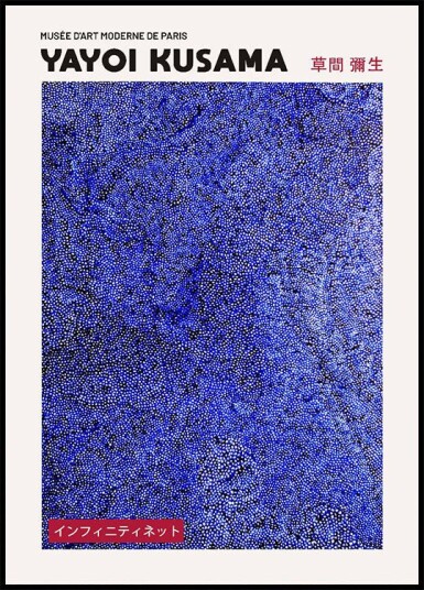 Yayoi Kusama Blue Infinity Net Plakat Plakat / 50x70cm Yayoi Kusama Blue Infinity Net Plakat Plakat / 50x70cm