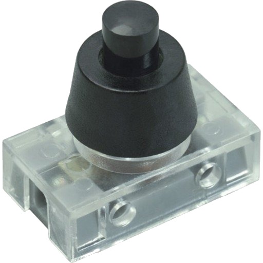 Vippebryter 7,5 mm sort Vippebryter 7,5 mm sort