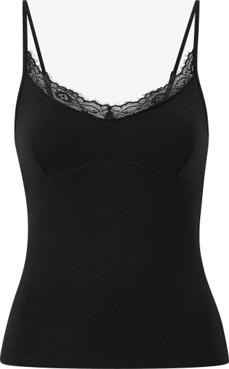 Gina Tricot Singlet Lace strap singlet Svart