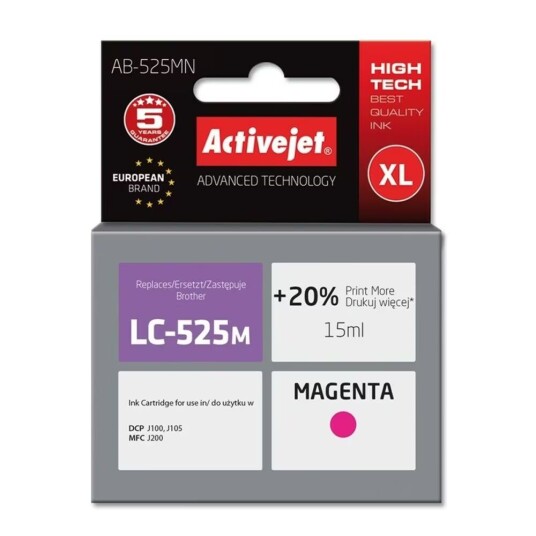 Original blekkpatron Activejet AB-525MN Magenta