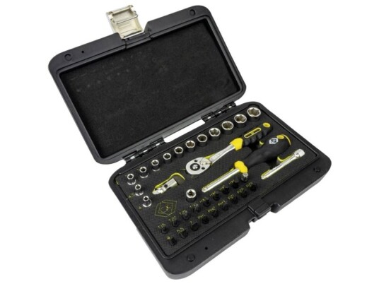 C.K T4660 Topnøgle-Bit-Sæt Metrisk 1/4 36 Dele T4660 C.K T4660 Topnøgle-Bit-Sæt Metrisk 1/4 36 Dele T4660