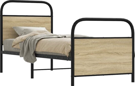  Sengeramme uten madrass sonoma eik 75x190 cm konstruert tre 8721158563606
